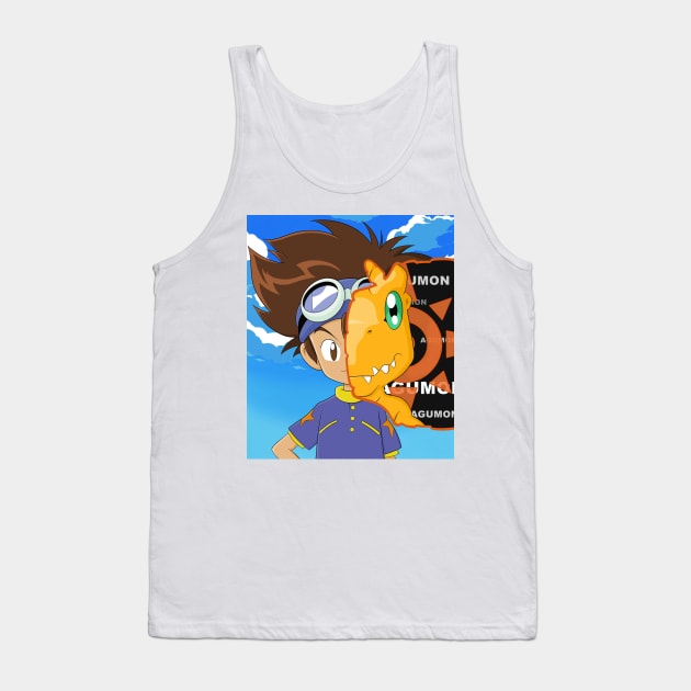 Tai and Agumon Tank Top by MEArtworks